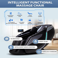 Zero Gravity Massage Chair Built for Full Body Relief, 4D Technology, SL Track System, 42 Air Compression