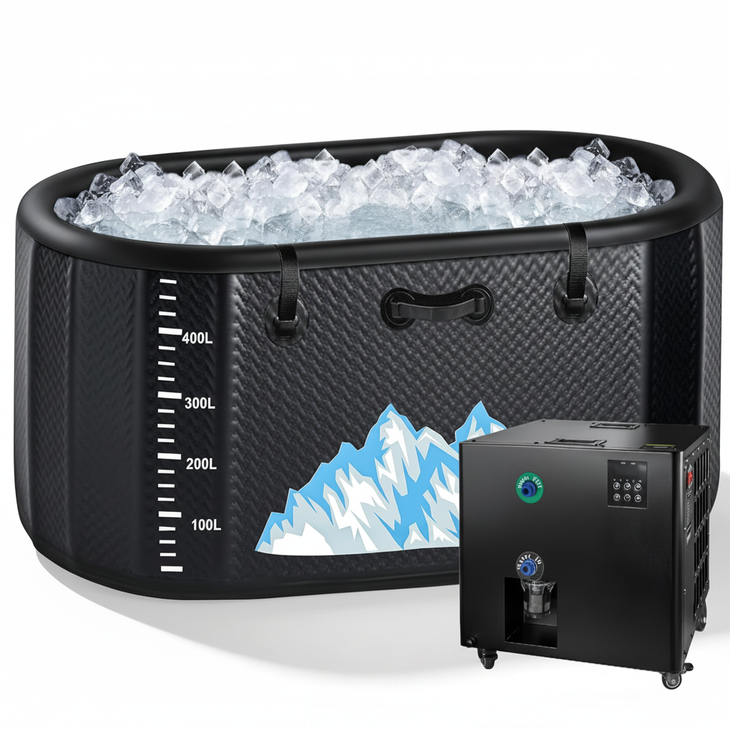 Cold Plunge Tub Designed for Full-Body Recovery, 248 Gallon Capacity, 1HP Dual-System Chiller, WiFi Control