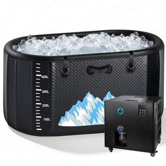 Cold Plunge Tub Designed for Full-Body Recovery, 248 Gallon Capacity, 1HP Dual-System Chiller, WiFi Control