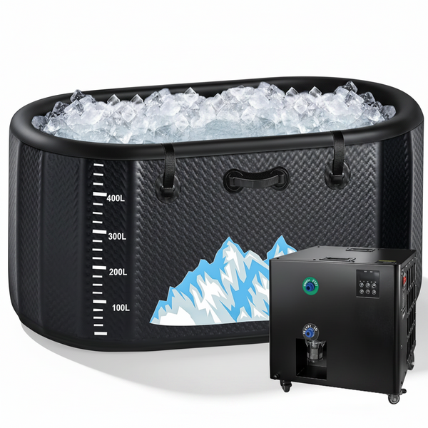 Cold Plunge Tub Designed for Full-Body Recovery, 248 Gallon Capacity, 1HP Dual-System Chiller, WiFi Control